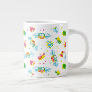Taza De Café Gigante FRIENDS™   Patrón Neon Central Perk