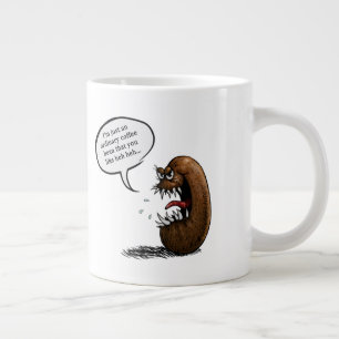 Taza De Café Gigante Frijol de café espeluznante