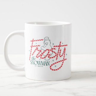 Taza De Café Gigante Frosty el logo de Snowman Candy Cane
