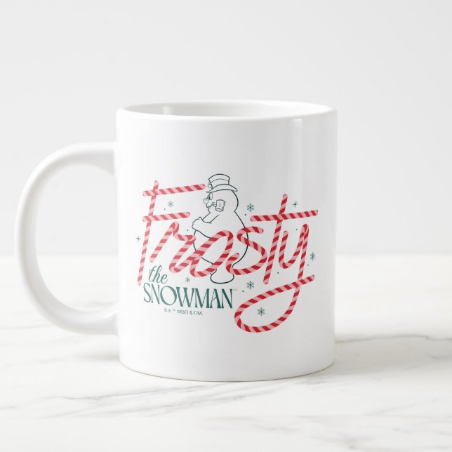 Taza De Café Gigante Frosty el logo de Snowman Candy Cane (Izquierda)