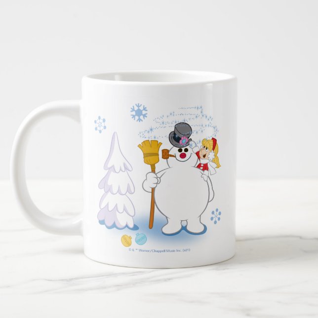 Taza De Café Gigante Frosty the Snowman™ | Frosty & Karen Winter Fun (Izquierda)