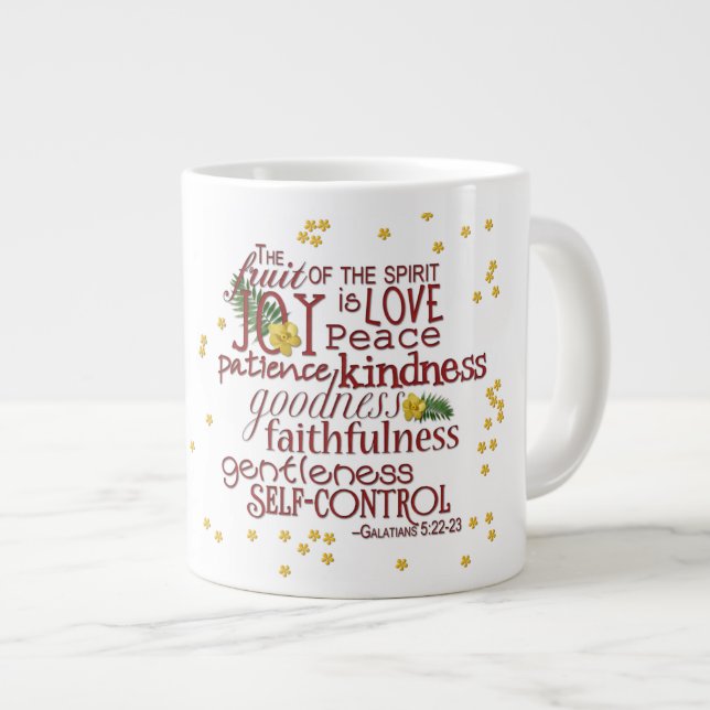 Taza De Café Gigante Frutas - Jumbo Mug (Derecha)