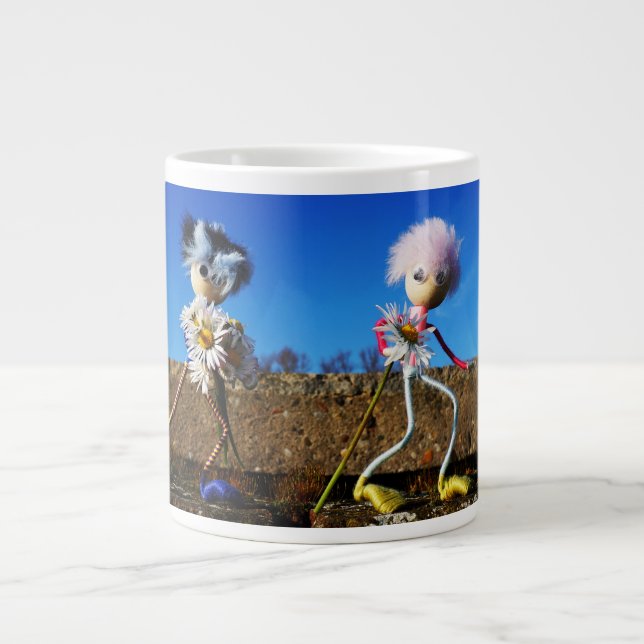 Taza De Café Gigante Fubby's die elkaars Valentijn zijn. (Frente)