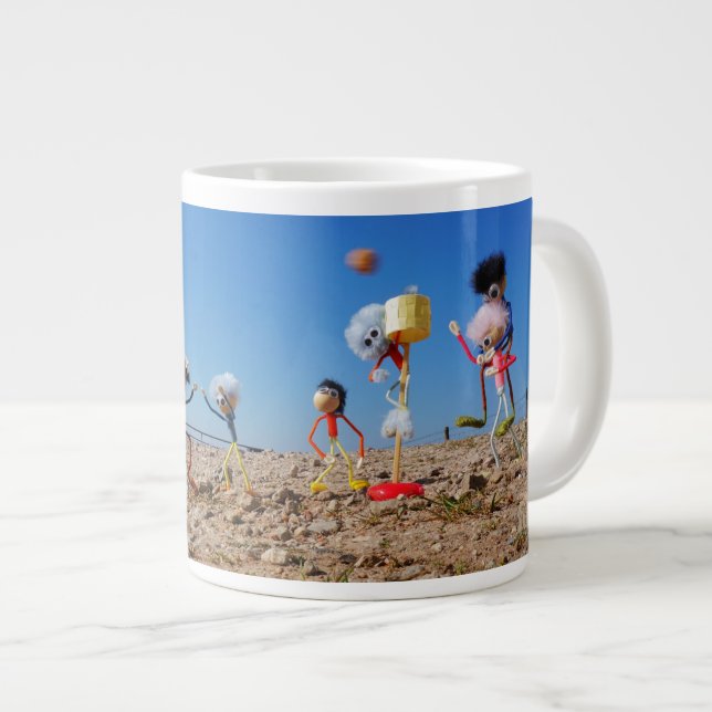 Taza De Café Gigante Fubby's die korfballen, winnen of verliezen. (Derecha)
