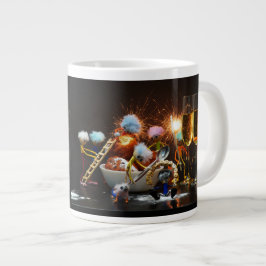 Taza De Café Gigante Fubby's met Jaarwisseling bij feestdagen.