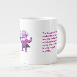 Taza De Café Gigante Fuchsia Freud Psychology Rorschach Test Quote for 