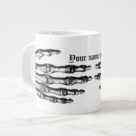 Taza De Café Gigante Fun skeletal Halloween
