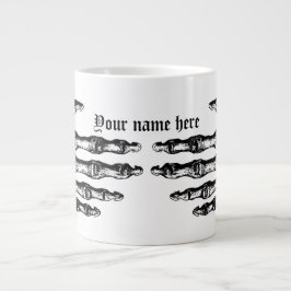 Taza De Café Gigante Fun skeletal Halloween