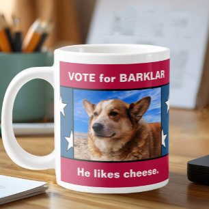 Taza De Café Gigante Funny campaña de elección de foto Mascota Chiste p