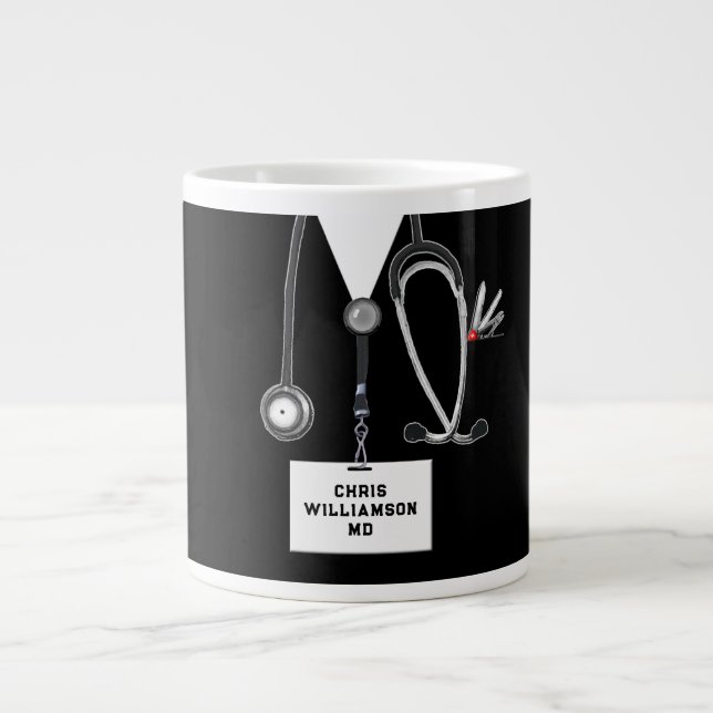Taza De Café Gigante Funny Doctor Gift (Frente)
