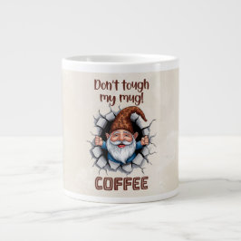 Taza De Café Gigante Funny Gnome Coffee Mug – “Don’t Touch My Mug