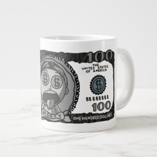Taza De Café Gigante Funny "Money Morty" 100 Dollar Bill Specialty Coff