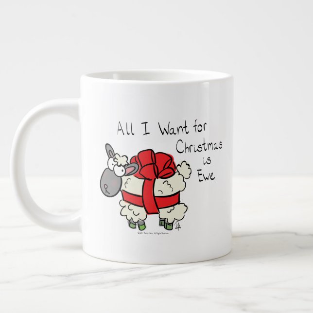 Taza De Café Gigante Funny Personalizado de Navidades de Holiday Cute S (Izquierda)