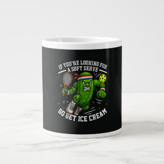 Taza De Café Gigante Funny Pickle Playing Pickleball