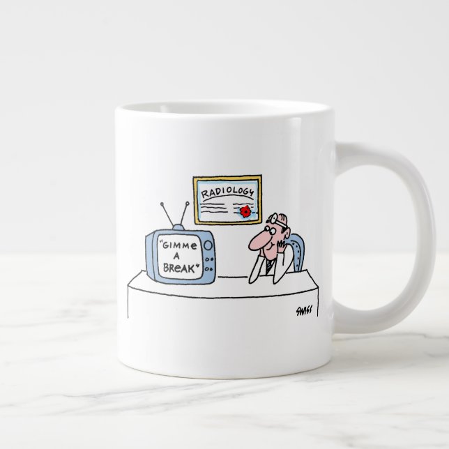 Taza De Café Gigante Funny Radiólogo Personalizado Humor Xray Technicia (Derecha)
