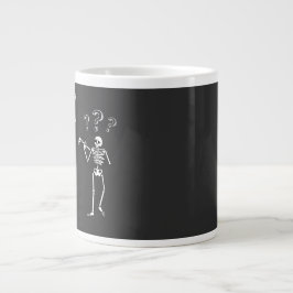 Taza De Café Gigante Funny Skeleton Pun ¿Me das la mano?