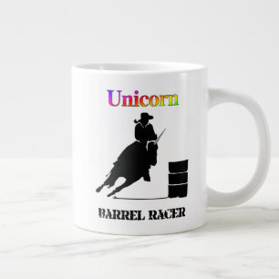 Taza De Café Gigante Funny Unicorn Barrel Racer