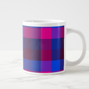 Taza De Café Gigante Fusión de mosaico de neón