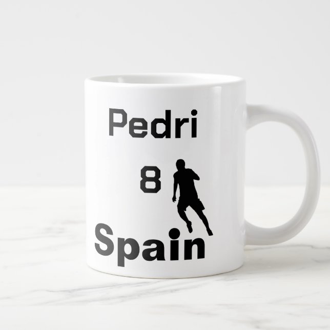 Taza De Café Gigante Fútbol en España, personalizable (Derecha)