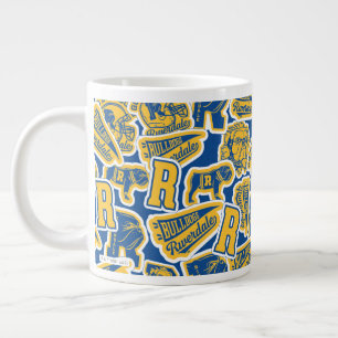 Taza De Café Gigante Fútbol en Riverdale y patrón de alegría