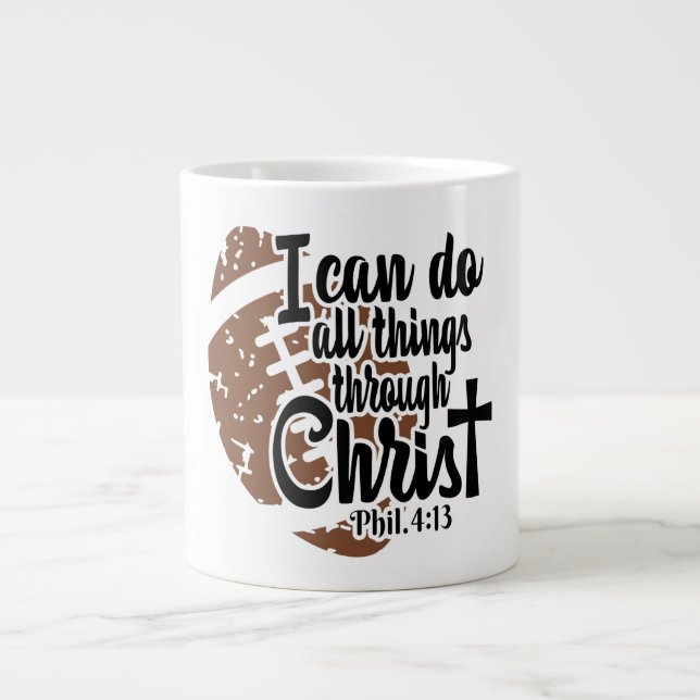 Taza De Café Gigante Fútbol: Jumbo Mug (Frente)