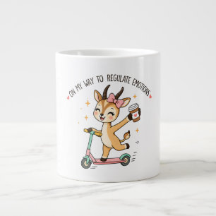 Taza De Café Gigante Gacela divertida de regulación emocional con café