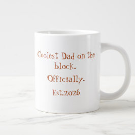 Taza De Café Gigante Gafas de gorra geniales Papá