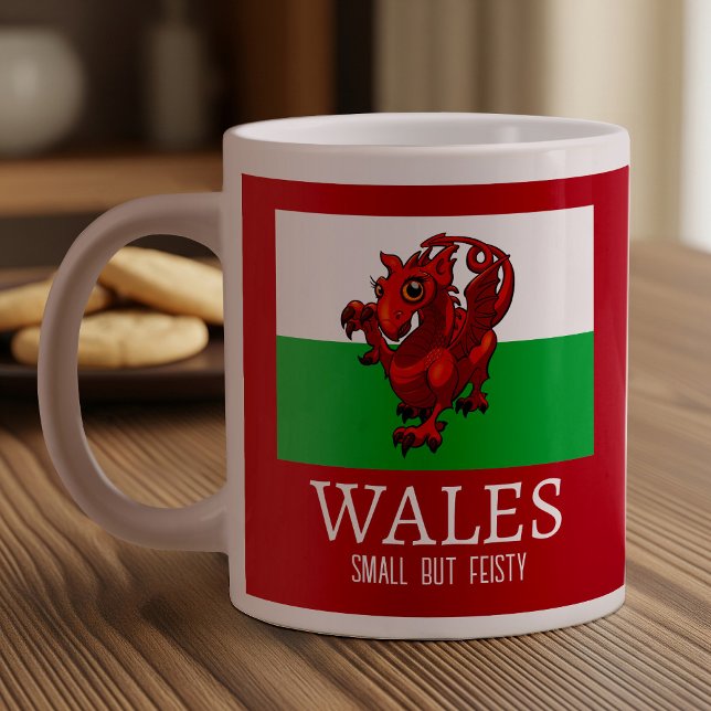 Taza De Café Gigante Gales Dragones Cuidados Pequeños Pero Feisty Perso (Subido por el creador)