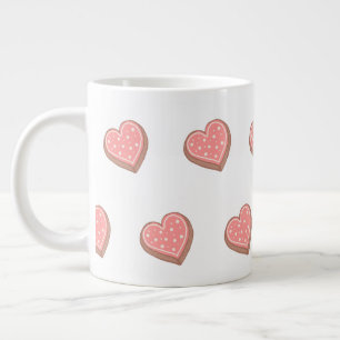 Taza De Café Gigante Galletas en forma de corazón