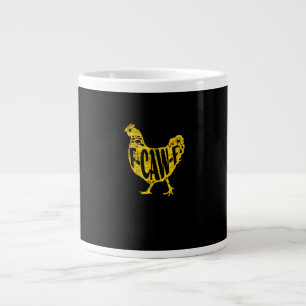 Taza De Café Gigante Gallo divertido F-Caw-F gallina aves de corral Coo