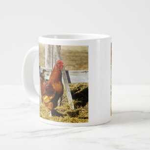 Taza De Café Gigante Gallo rojo de Rhode Island