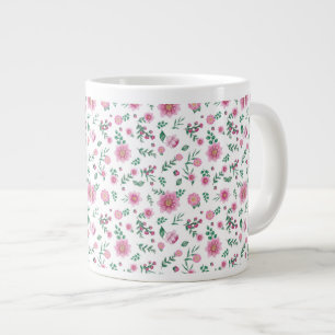 Taza De Café Gigante Galore de rosas rosadas