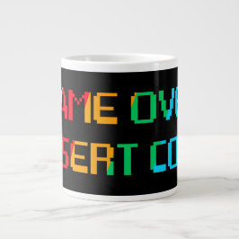 Taza De Café Gigante Game Over Insert Coin