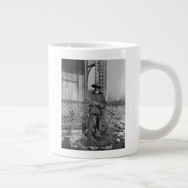 Taza De Café Gigante Ganadero Vaquero o Forajido Canadiense del Viejo O (Derecha)