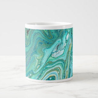 Taza De Café Gigante Ganancias 1 Copa de Bebida Verde Líquida