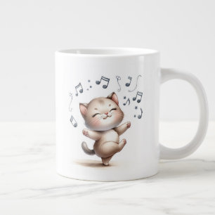 Taza De Café Gigante Gatito bailarín - Mugre Jumbo