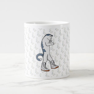 Taza De Café Gigante Gato Boxer Urbano en Zapatilla Luchador