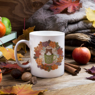 Taza De Café Gigante Gato de caída rota