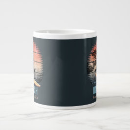 Taza De Café Gigante Gato de ondulación al atardecer