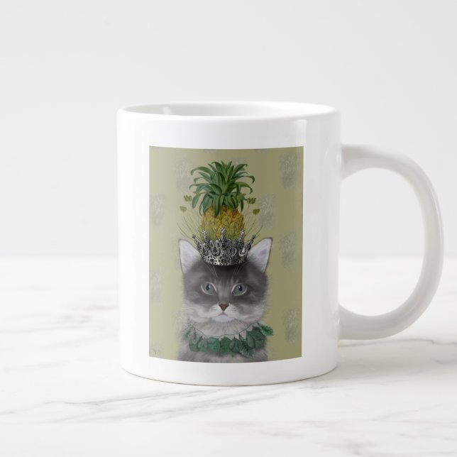 Taza De Café Gigante Gato de piña (Derecha)