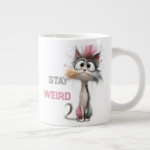 Taza De Café Gigante Gato envejeciendo divertido de 50 años y más