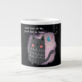 Taza De Café Gigante Gato gracioso, no me mires, Mug especialista