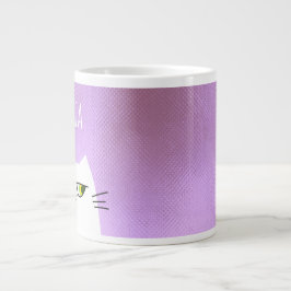 Taza De Café Gigante Gato Lindo Kawaii Rosa