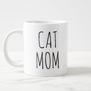 Taza De Café Gigante "Gato-Mamá" Sencilla y Moderna granja