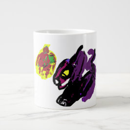 Taza De Café Gigante Gato negro sí otoño