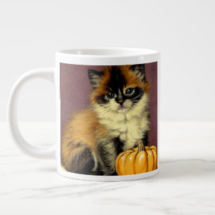 Taza De Café Gigante Gato Vintage Ragdoll Halloween