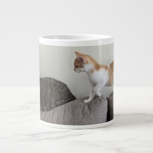 Taza De Café Gigante Gato y gatito