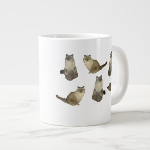Taza De Café Gigante Gatos de Birman