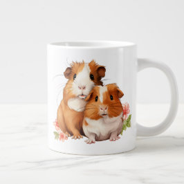 Taza De Café Gigante Gatos de cerdo de Guinea