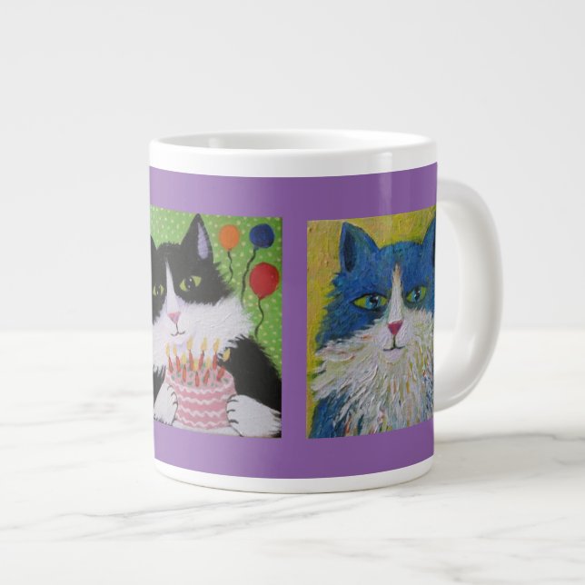 Taza De Café Gigante Gatos de los gatos de los gatos (Derecha)